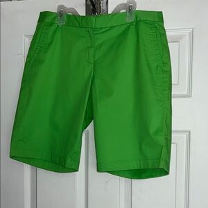 J. Crew Green Bermudas Classic Cotton Style